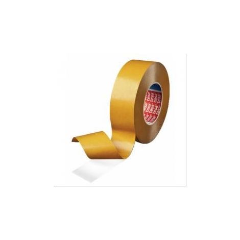Tesa – Ruban adhésif double face transparent 19mm x 50m – Pour collage films, tissus, papier et plastique – Support polypropylène