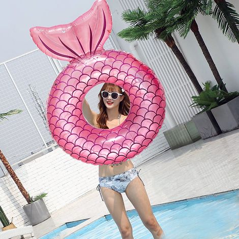 Bouée gonflable, jolies décorations pour piscine, bouées pour l'extérieur, piscine, plage, articles de fête pour enfants (1/5)