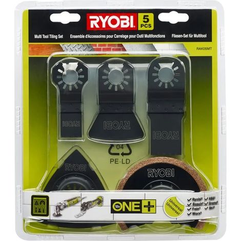 Ryobi RAK05MT Kit 5 Schleifpapiere Universal-Multifunktionswerkzeug-Schneidklingen