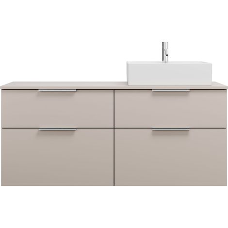 burgbad Eqio mueble bajo para lavabo con consola, recorte a la