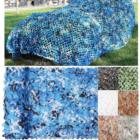 Couverture De Bâche De Camouflage Bleu Milita,2x2m,pour La Chasse À Thème Militaire, Décoration De Tir (1/5)