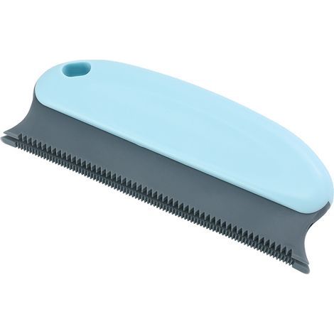 Brosse anti-poils, peigne pour animaux de compagnie 2 en 1 - Brosse de nettoyage réutilisable pour chiens, chats, vêtements, coussins, canapé, voitures, lits(bleu clair) (1/5)