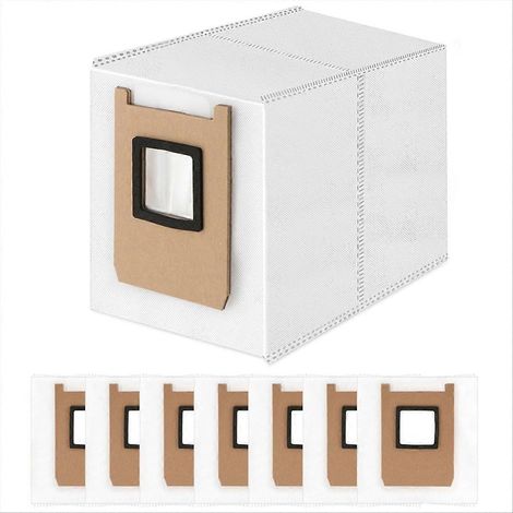 Lot de 8 pour E25 Omni/E28 Omni sacs à poussière de rechange aspirateur robot sacs (1/5)