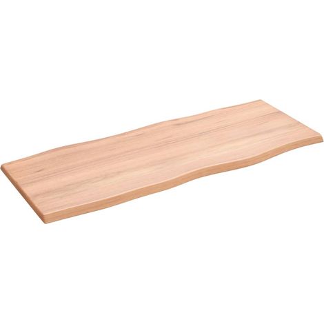 Dessus de table, Plateau De Table bois chêne massif traité bordure assortie LKF99802 (1/4)