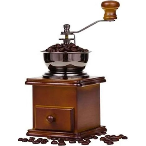 Haushalts-Handkaffeemühle mit rutschfester Unterlage – Praktische, robuste manuelle Kaffeebohnenmühle für den Laden (1/5)