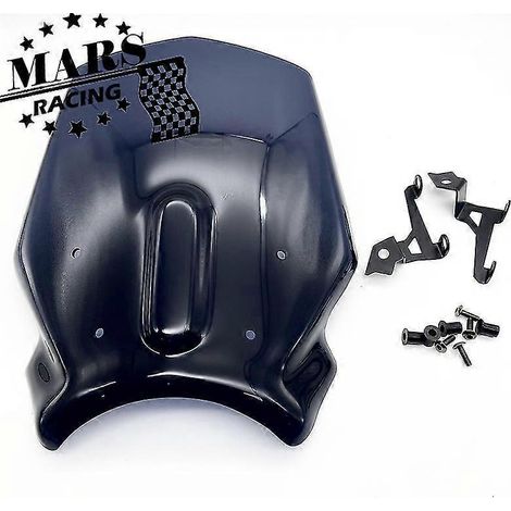 Pare-brise/visière de protection pour moto style café racer Honda CB650R Neosports Cafe CB650R 2019-2021 - Gris foncé (1/5)