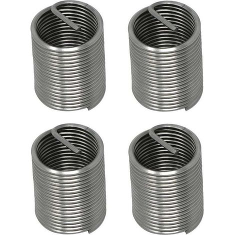 4x insert fileté M6x12 ressort filet rapporté standard acier inoxydable V-coil réparation renforcement filetage foiré taraudage