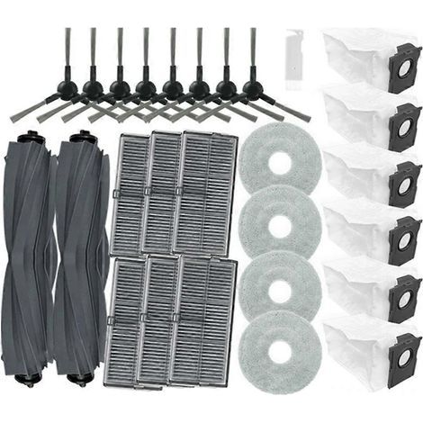 Filtre pour aspirateur brosse pour aspirateur Filtre de brosse pour aspirateur filtre de E30 Ultra Aspirateur pièce détachée Main Side Brosse HEPA Filtre Serpillière Cloth Sac à poussière Accessoires (1/5)