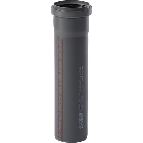 Tuyau d'évacuation PVC 250 mm DN75 – Triple lèvre d'étanchéité – Norme DIN EN 1451 – Pour eaux usées chaudes et froides – Ostendorf