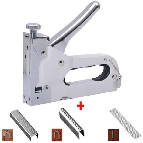 Agrafeuse Murale, 3 en 1 agrafeuse de Construction meubles pistolet à clous manuel Machine for le travail du bois meubles de rembourrage menuiserie industrielle menuiserie pour Tapisserie, Matériel de (1/3)