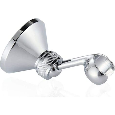 Support Pour Tête De Douche Réglable - En Laiton Massif - Montage Murale - Angle Rotation 360° - Convient Aux Tuyaux Standards - 1 Pièce (1/5)