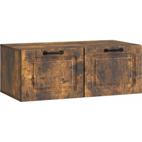 Maison Exclusive - Mobile Porta TV da Muro Rovere Fumo 78,5 x 41 x 30 cm (1/5)