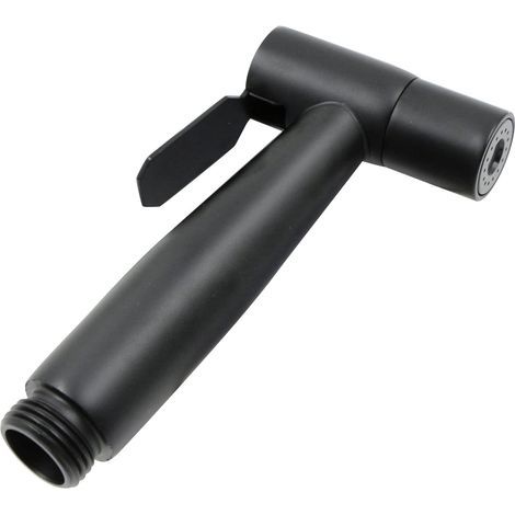 Toilet Shower Head/Dish Faucet - Replacement Part in 304 Stainless Steel, Hygiene and Cleaning of Bedpans, for Kitchen, Shower, Bathroom, Black (Spray Head Only) (1/5)