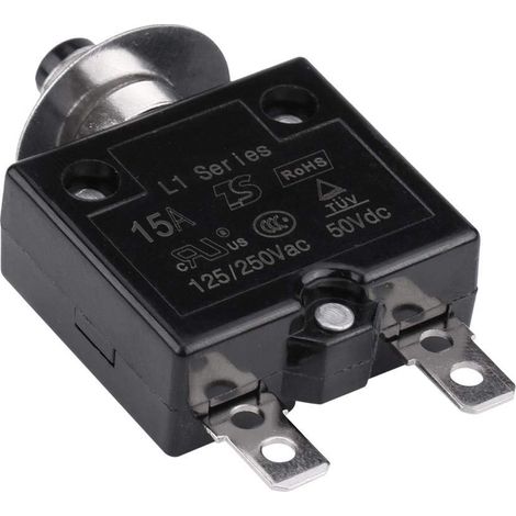 Disjoncteur à Interrupteur Thermique, Disjoncteur à Réinitialisation Manuelle avec Bouton Poussoir de 5 à 30 a Protecteurs de Surcharge de Courant(15A) (1/5)