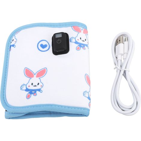 Couvercle de bouteille de lait USB modèle lapin universel, affichage numérique à 21 vitesses, température constante, manchon chauffant pour nourrissons pour l'extérieur