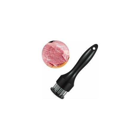 Aiguille attendrisseur de Viande Marteau à bifteck Manuel pour attendrir Le bifteck de Porc et de volaille dans la Cuisine,Silencieux et sans éclaboussures(Noir) (1/5)