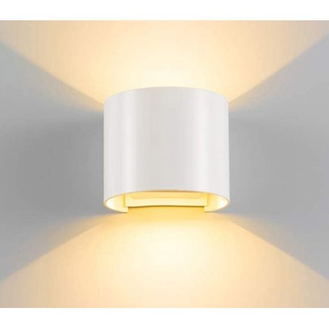 Applique Led Cob Lampada Parete 20W Ovale Bianco Luce Calda Interno Esterno F-19 (1/5)