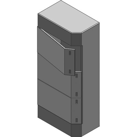 Wandgehäuse zum Einbau der Vitocom 300 Module, 3-reihig von Viessmann - 7143435