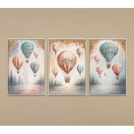 Gemälde Luftige Träume Rahmen Beige 120x60 cm (1/5)