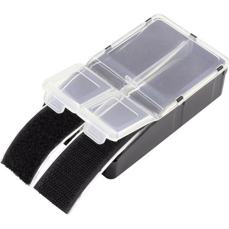 TRU COMPONENTS 98001c422  Klettstreifen zum Bündeln  (L x B) 90 mm x 28 mm Schwarz 10 St.