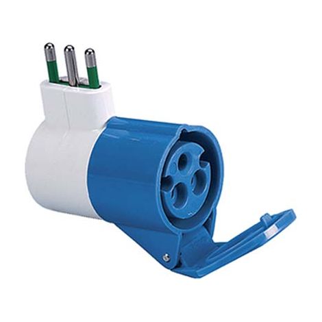 ADATTATORE 16APRESA BLU FME  2P+T 16A IP44