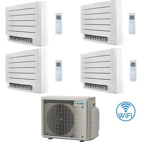 ITALIEN GARANTIE Klimaanlage Daikin FVXM-A Serie Standkonsole Perfera WiFi R32 Quadri Split Inverter 9000 + 9000 + 9000 + 9000 BTU mit E.U. 4MXM68A9 Klasse A+++/A++ NEU 2024