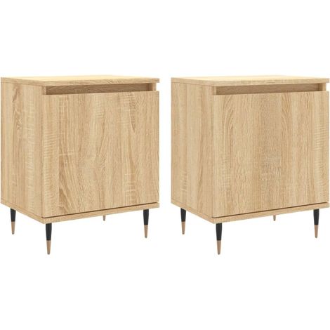 Maison Exclusive - Nachttische 2 Stk. Sonoma-Eiche 40x30x50 cm Ho