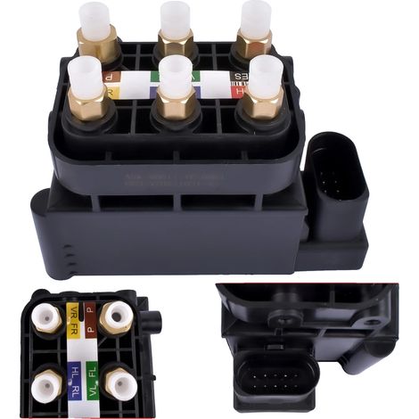 Blocco elettrovalvole per sospensioni pneumatiche, compatibile con Mercedes-Benz Classe R, supporta il livellamento su 4 ruote, codici OEM A2513200058, 2123200358, 2513200058 (1/5)