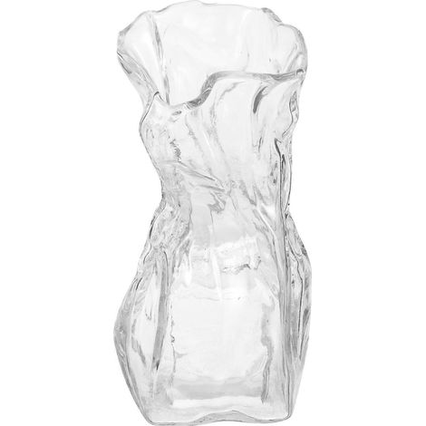 Pot de fleurs en verre transparent décoratif de forme irrégulière (1 pièce) (1/5)