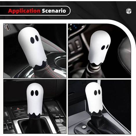Halloween-inspirierter Geister-Schalthebel für Autos, personalisierter Rennwagen-Schalthebel aus Aluminiumlegierung, Autodekoration (1/4)