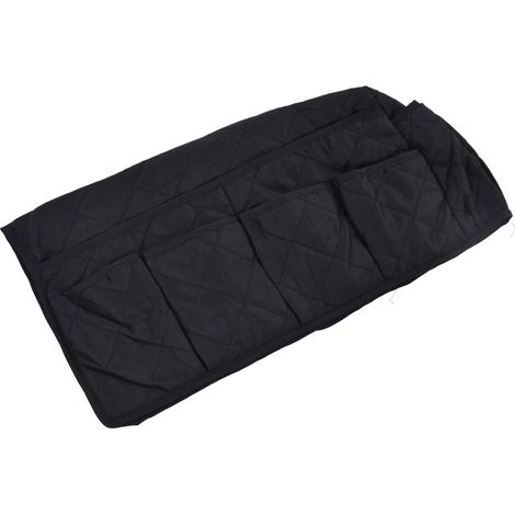 Support de télécommande pour canapé avec poche, résistant à la poussière et à l'eau, design ingénieux, organiseur d'accoudoir, noir (1/5)