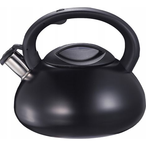Bollitore a fischio tradizionale a induzione, gas, acciaio inox, grande 3 litri