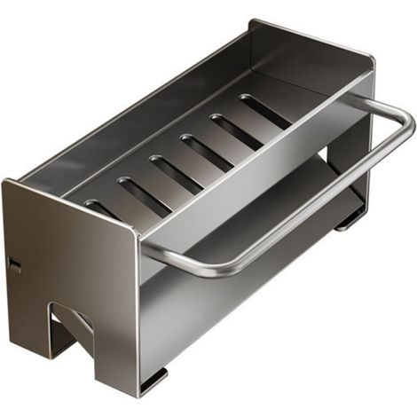 Égouttoir De Cuisine - Égouttoir À Torchons - Suspendu Au Bord De Lévier - En Plastique Haute Résistance - Gris - 1 Pièce (1/5)