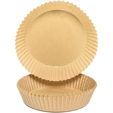 50 Pièces Papier Cuisson Air Fryer, 6,3 Pouces Air Fryer Disposable Paper Liner, Doublures en Papier de Friteuse à Airpour Micro-ondes Air Fryer Friteuse Air Chaud Fours Cuiseurs Vapeur