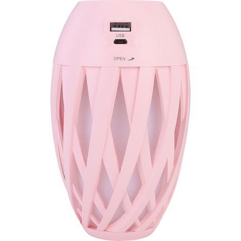 300 ml 3-in-1 Luftbefeuchter mit Ventilator, LED-Nachtlicht, USB-Anschluss, leise, für den Haushalt, farbenfrohe Ambientelampe in Olivgrün, rosa (1/5)