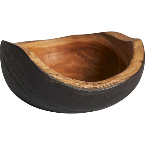 Bol Ethnique Teka Noir & Naturel - Noir charbon et bois teka naturel (1/4)