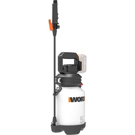 Worx – Pulvérisateur à pression de batterie 5L – Buse réglable – Extracteur verrouillable pour fonctionnement continu – Arrosage et pulvérisation efficace - Wg829E (1/5)