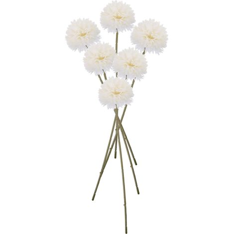 6pcs Fleurs Artificielles Jacinthe Rustique en Plastique Blanc, Résistantes la Décoloration, Décoration Naturelle pour Mariage et Intérieur (1/5)