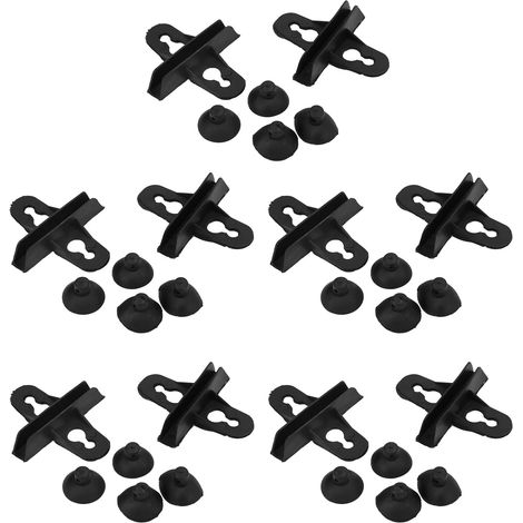 Set of 10 aquarium divider brackets including 10 plastic suction cups. A robust, durable, and secure set for aquarium divider mounting.