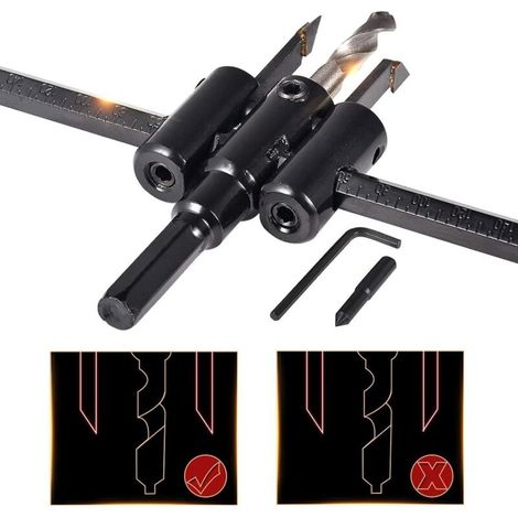 Adjustable Circular Saw for Woodworking, Circular Saw Cutting Tool, Planer-Type Circular Cutting Tool, DIY Woodworking Tools (Cutting Diameter: 30mm-200mm) (1/5)