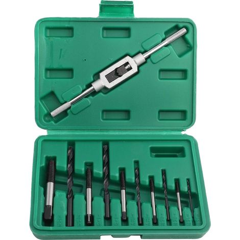 Extracteur de vis cassées - Kit de 11 forets et extracteurs pour vis cassées - Outil de retrait de vis. (1/4)
