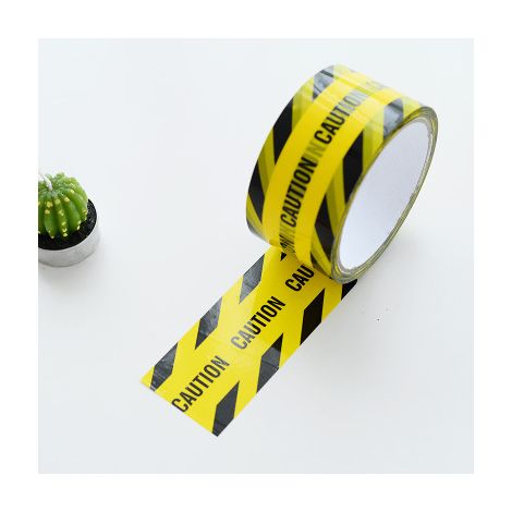 Sicherheitsbandrolle 1 Rolle selbstklebendes Warnband für Baumaschinen 1 Stück, Breite 4,8 cm  Länge 25 m