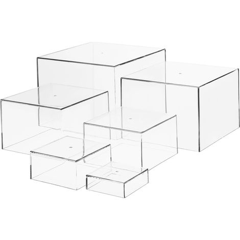 Présentoirs à Gâteaux Acrylique Supports De Buffet Pour Cupcakes Et Desserts Présentoirs De Fête Pour Tables De Desserts Et Événements (1/5)