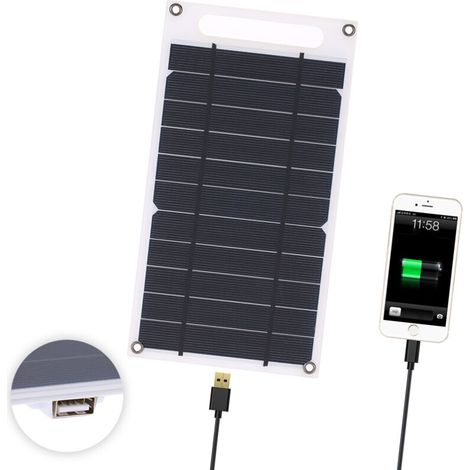 Panneau solaire USB portable 78W 6V 1300mA avec aspiration pour la randonnée en camping (1/5)