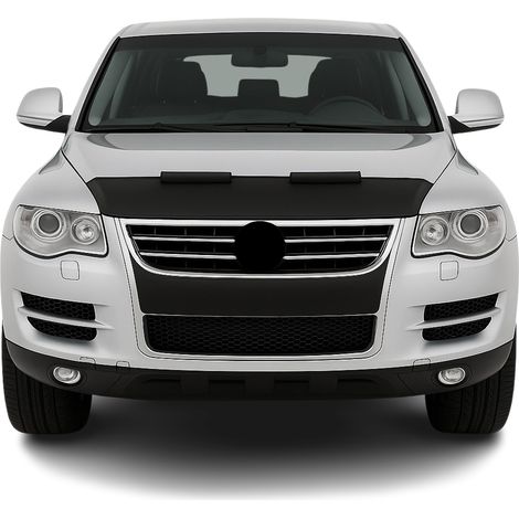Protège Capot compatible avec VW Touareg 2003 à 2010, Bra de Capot Protection, Noir