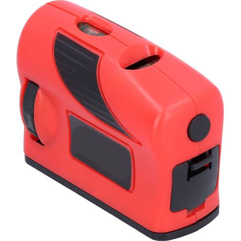 Niveau laser rouge à projection de lignes, outil de mesure compact sans fil pour traçage de sol, réglage en une touche, usage professionnel et bricolage. (1/5)