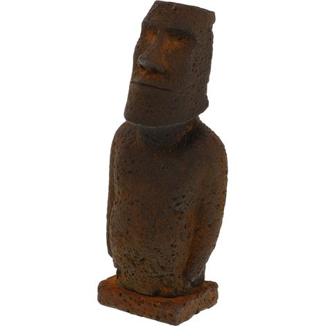 Statue Für Aquarien Handgefertigte Moai Steinfigur Als