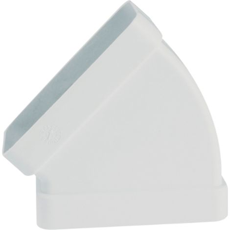 Codo de 45° rectangular horizontal 55×110
