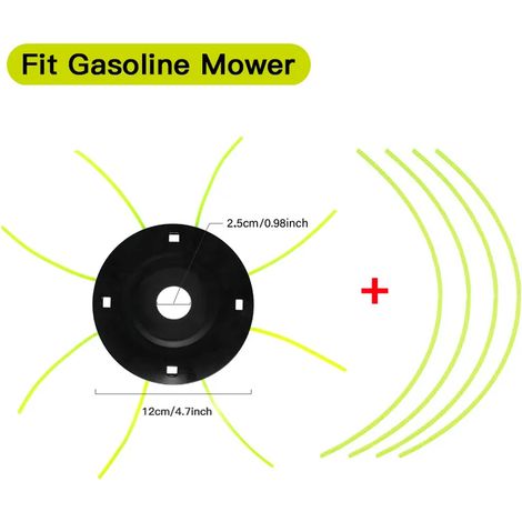 Tondeuse à gazon avec tête en acier, sans 4 conduites de carburant de rechange essence/lithium pour le démontage des pièces - AquaForge