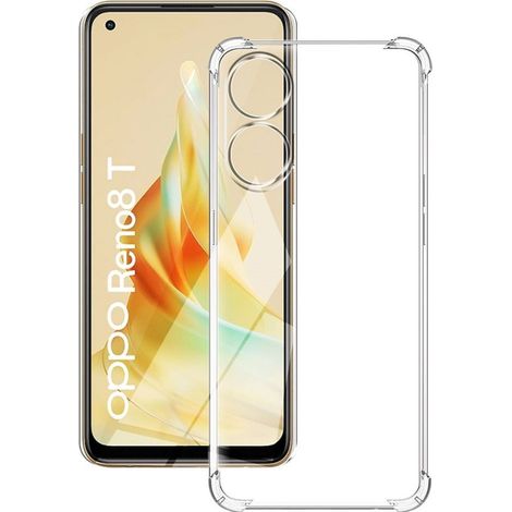 Custodia per Oppo Reno8 T, antiurto, trasparente (1/5)